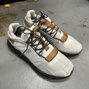 ON CloudNova Women Size 8 White | Pearl Athletic Running Sneakers Comfort